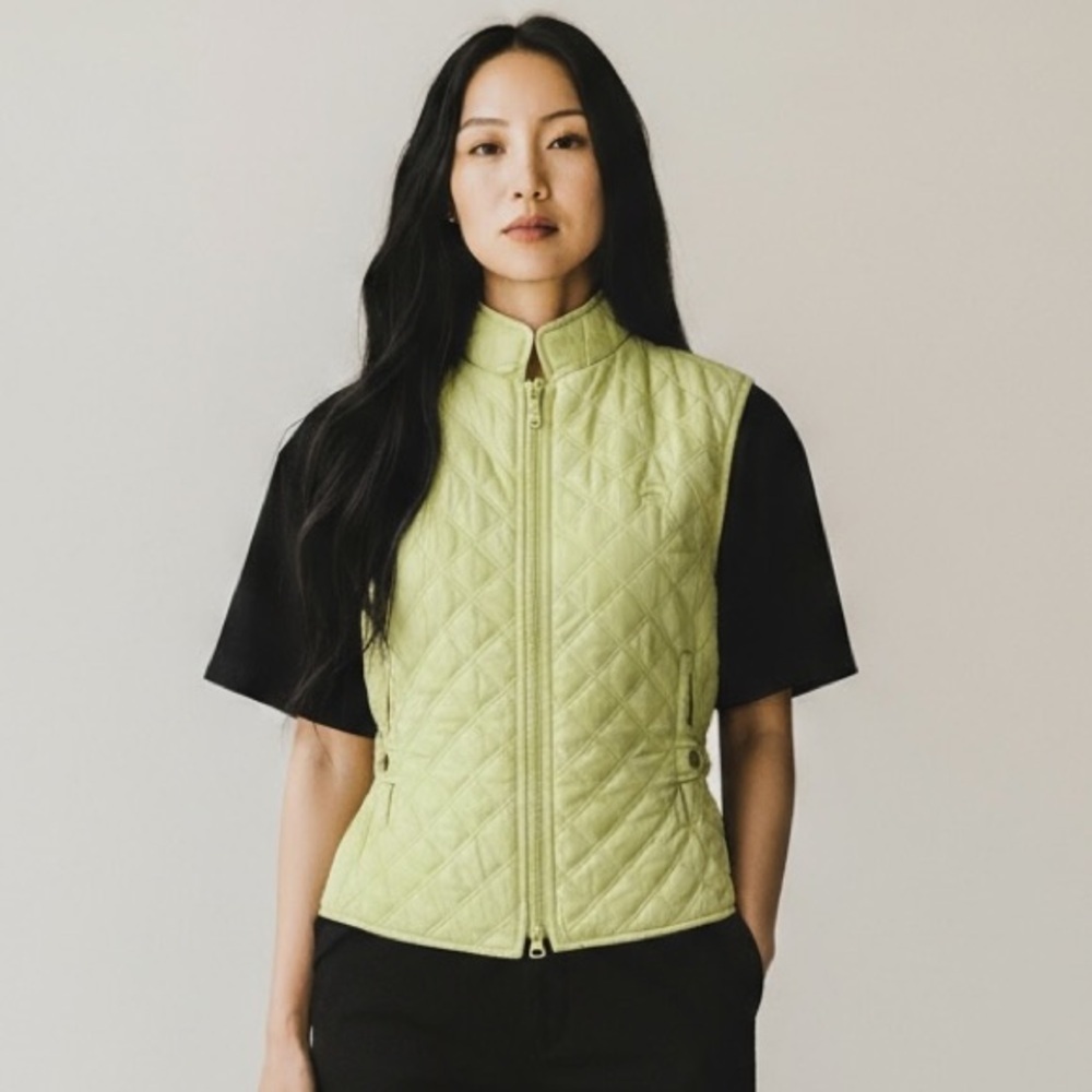 🌻Riding Sport Ladies’ Light Green Quilted Annie Vest Size Small